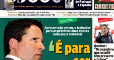 Entrevista ao novo treinador Paulo Sergio: «Venho para ser campeão já»
