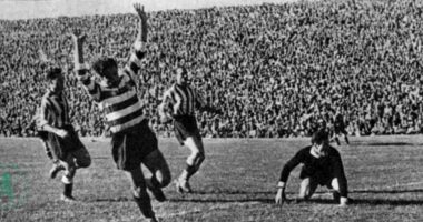 Em 1948… Dia de sonho para Jesus Correia, autor dos 6 golos (!) que derrotaram o At. Madrid por 6-3 em pleno Estádio Metropolitano