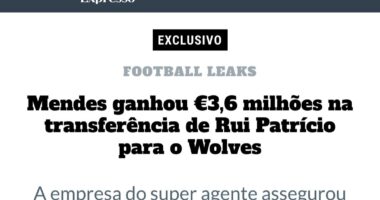 Jorge Mendes e Rui Patrício: Talents Throne