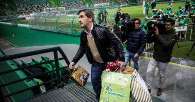No treino solidário em 2017, Bruno de Carvalho apela à união para Sporting atingir os objetivos