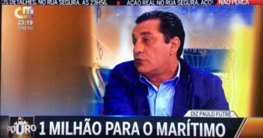 Neste dia… em 2018 – Futre insinua ‘mala de 1 milhão de euros’ para jogadores do Marítimo se vencerem o Sporting