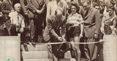 Neste dia… em 1947, Cerimónia de Inauguração do velho Estádio do Lumiar remodelado, agora José de Alvalade